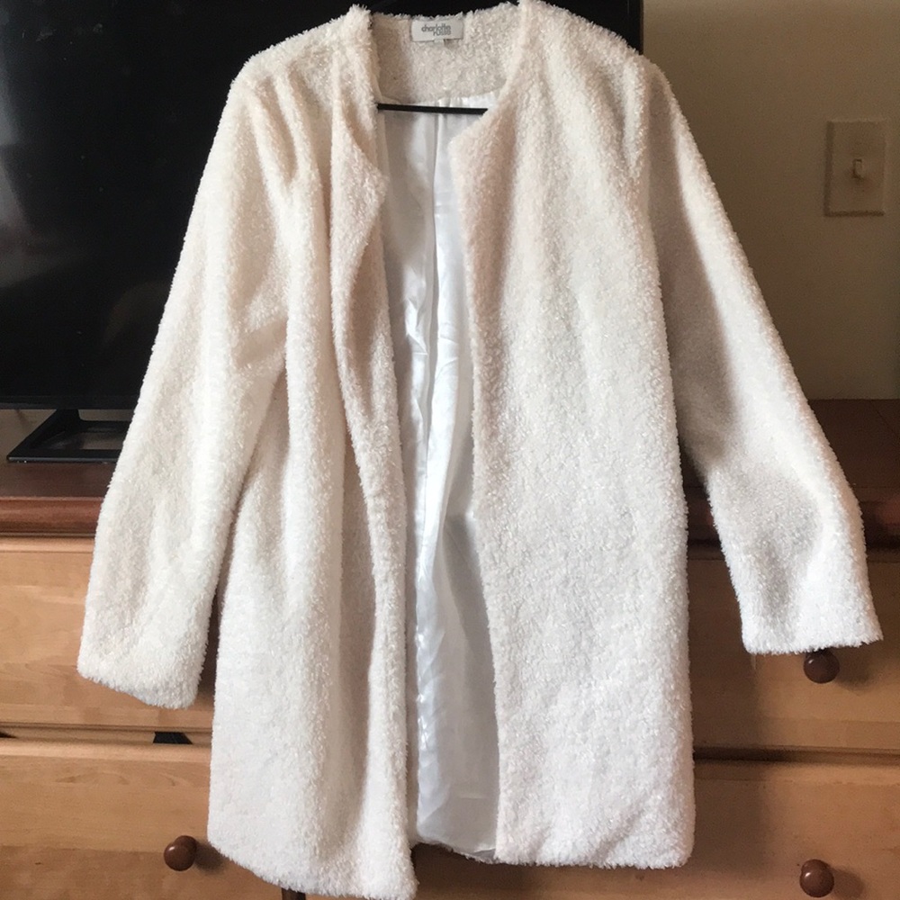 fuzzy long sweater